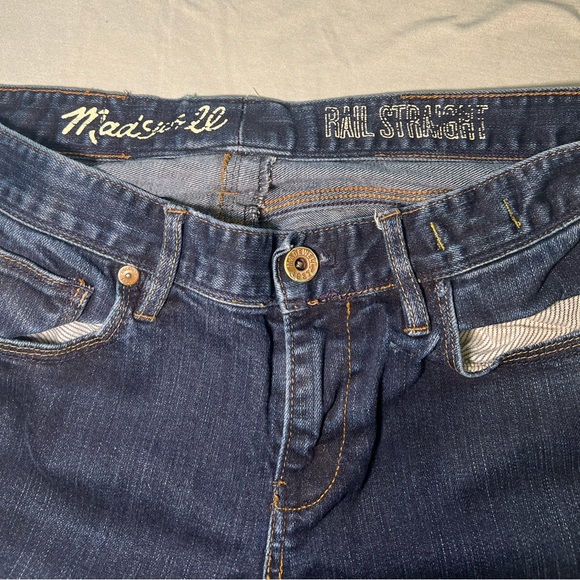 Madewell Size 29X34 Rail Straight Jeans - Picture 3 of 6